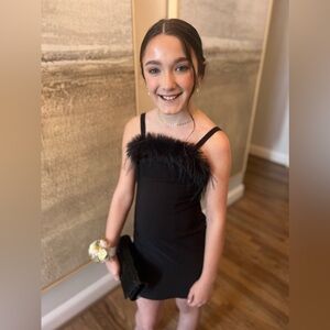 Black cocktail dress